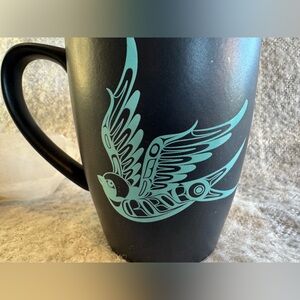 First Nations Ceramic Swallow Mug by Tsimshian artist Corey W. Moraes NWOT